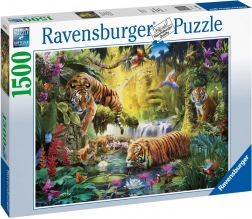 Sestavljanka 1500 kosov Mirni tigri RAVENSBURGER