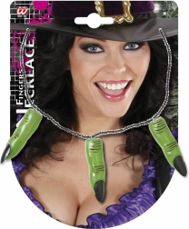 Srhljiva grozljiva ogrlica s prsti