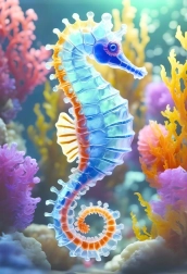 Interdruk sestavljanka Pisana narava: Morski konjiček 250 koščkov