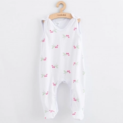 Dojenjske hlačke z naramnicami New Baby Classic II malinaste 80