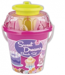 Androni srednji komplet za pesek s lijakom – Rožnata