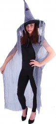 Čarovniški plašč s klobukom za odrasle