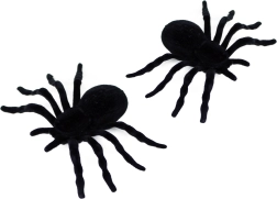 Okrasni pajki za noč čarovnic 2 kosa