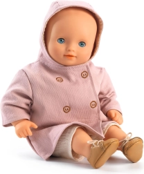 Rožnati plašček za punčko Djeco