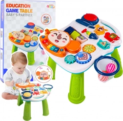 Interaktivna izobraževalna mizica 6-v-1 z lučmi in zvoki