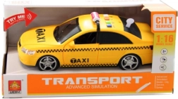 Plastični taksi na baterije z lučmi in zvoki