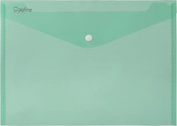 Mapica z gumbom A5 Opaline zelena