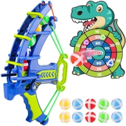 Woopie zabavni komplet za pikado s priseski Dino 2v1