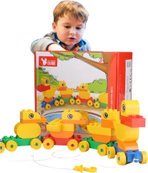 Building set duck family on a string (28 pieces)