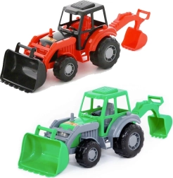 Plastični traktor z nakladačem in bagerjem