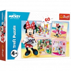puzzle 60 koščkov disney minnie – prikupna minnie
