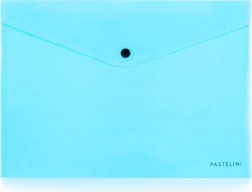 Ovitek z gumbom A4 PASTELINI modra