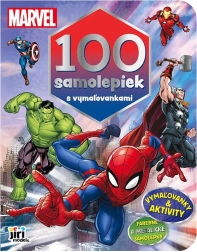 100 nalepk z pobarvankami MARVEL