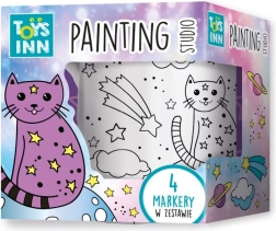 Keramična skodelica za barvanje z motivom mačke