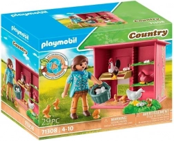 Playmobil Country – kokoši s piščančki in kokošnjak
