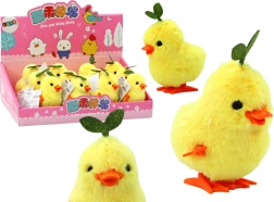 rumena navijalna piščančka z listkom