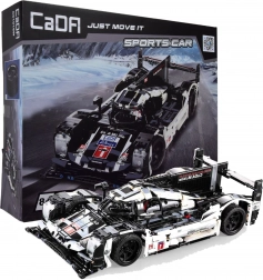 Gradbeni komplet CADA športni dirkalni avto 48 cm, črn, 1586 kosov