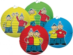 Papirnat lampijon z motivom Pat in Mat, 25 cm