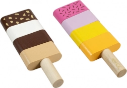 Detoa leseni sestavljivi sladoledi na palčki