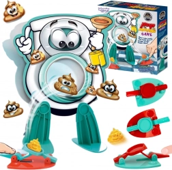 Woopie družinska spretnostna igra Streljanje kakcev v stranišče