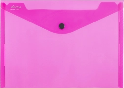 Mapa z gumbom A5 Electra rožnata