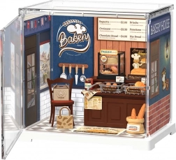 RoboTime 3D lesena sestavljanka mini pekarna – miniatura hišice