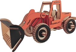 Lesena 3D sestavljanka Bager