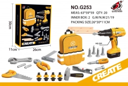 Rumeni komplet malega mojstra z nahrbtnikom