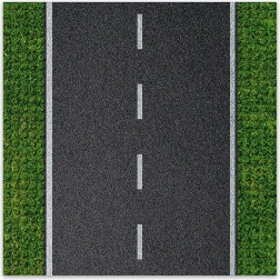 Dizajnerska podloga za gradnjo Ravna cesta 25,5 x 25,5 cm