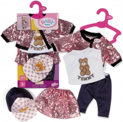 baby born glam outfit – petdelni komplet oblačil za punčke 43 cm