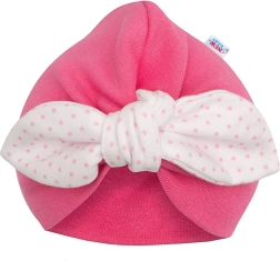 Dekliška kapica turban New Baby s pikami 86 (12–18 mesecev)