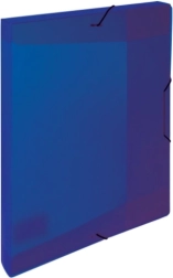 Škatla z elastiko Opaline modra