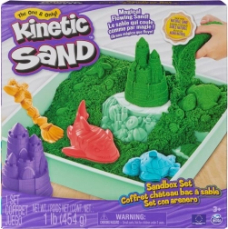 Kinetic Sand – zelena namizna peščena set s pladnjem