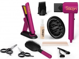 Kozmetični set za otroke s sušilnikom in likalnikom za lase
