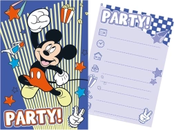 Komplet zabavnih vabil z ovojnicami MICKEY MOUSE (5+5)