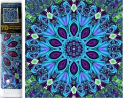 Diamantno slikanje 7D Magična mandala 30 × 30 cm