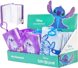 Mini beležka DISNEY Lilo & Stitch s plišasto površino in obeskom
