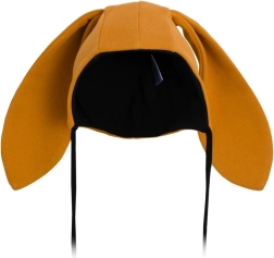 Otroška bombažna kapica z ušeski New Baby Favorite rjava (9–12 mesecev)