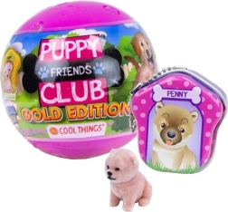 Figurica kužka v presenečenju Puppy Club Gold Edition
