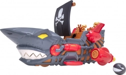 Gusarska ladja Teamsterz z morskim psom in avtomobilčkom