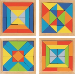 Lesena mozaika Svet oblik