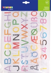 Podlage za zlikanje perlic PLAYBOX - črke in številke