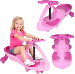 Gravitacijsko vozilo Swing Fix S3 z rožnatimi LED-kolesi