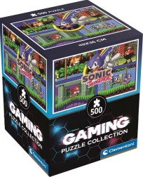 Sestavljanka CLEMENTONI Gaming Collection Sonic II 500 kosov