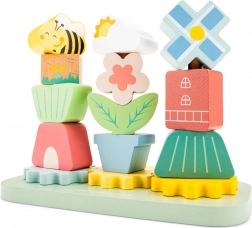 Lesena zložljiva igrača Mlinarski vrtiček