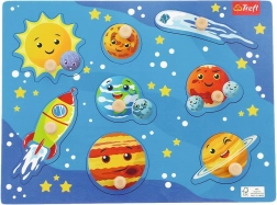 Lesena vstavljanka Vesolje, 8 kosov