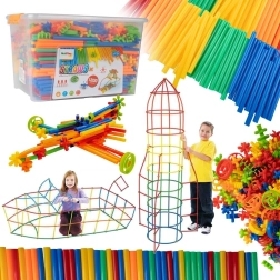 Creative Straw Construction Set, 1200 Pieces