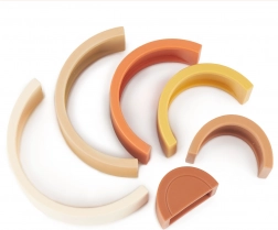 Bieco silikonska zložljiva mavrica Chocolate Bliss