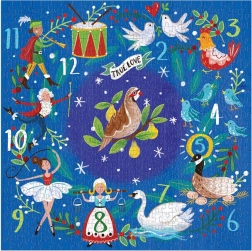 Galison sestavljanka Dvanajst božičnih dni