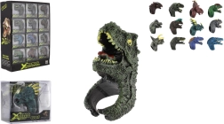 Nastavljiv otroški prstan dinosaver, plastika, 2 × 4 cm (mešan motiv)